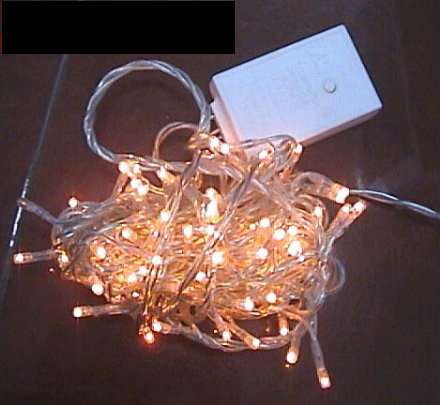 5m Clear flashing fairy lights