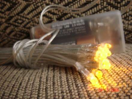 Battery LED fairy lights (YELLOW) - as used by florists at Weddings, parties for table decoration