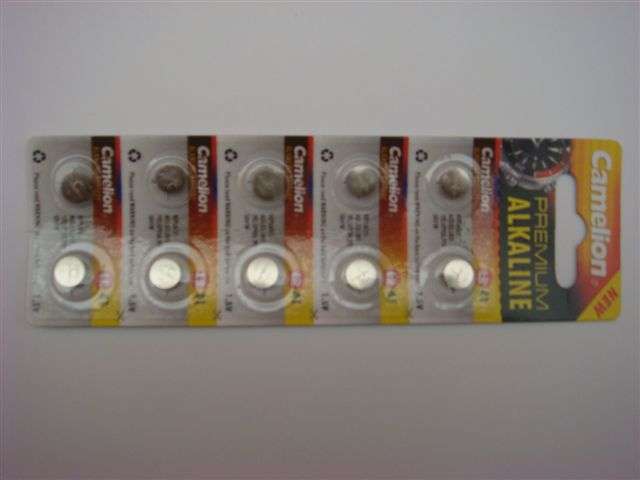 Watch battery : AG3 (replaces G3, LR41, 192, GP92A, 392, SR41W)