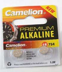 Watch battery : AG5 (replaces G5, LR754, LR48, 193, GP93A, 393, SR754W)