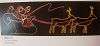 Christmas decoration - Santa in sleigh with reindeer rope light motif - ideal for outdoor