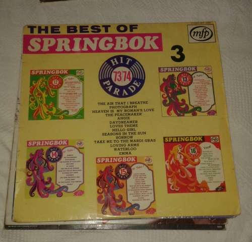 #SALE# R9 start on all LP`s#THE BEST OF SPRINGBOK NO. 3