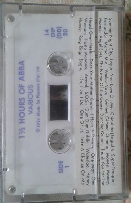 1and1/2 HOURS OF ABBA CASSETTE