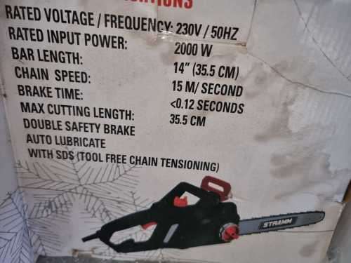 Stramm 2000W Electric Chainsaw - Please Read Description