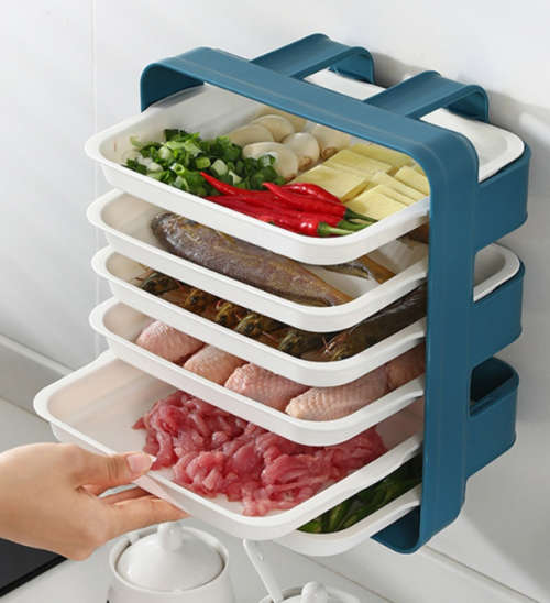 6 Layer Vegetable Food Tray Organiser Rack