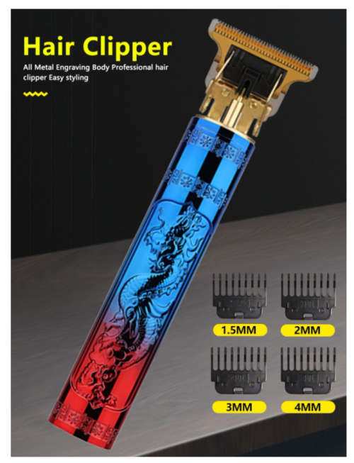 T9 Electric Hair Clipper, Men`s Trimmer, Shaver, Usb Rechargeable