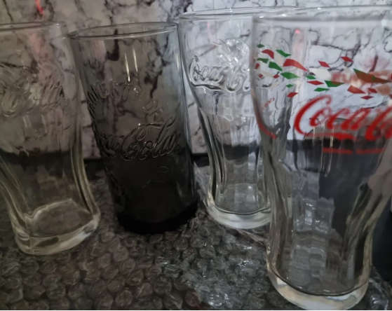 Collection of Various Coke Glasses