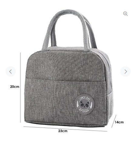 Insulated Lunch Bags - Grey
