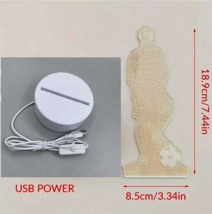3D Night Light Acrylic Sports Football