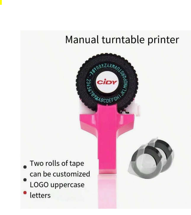 Mini CIDY Label Maker Label Embossing Machine with 2 Rolls