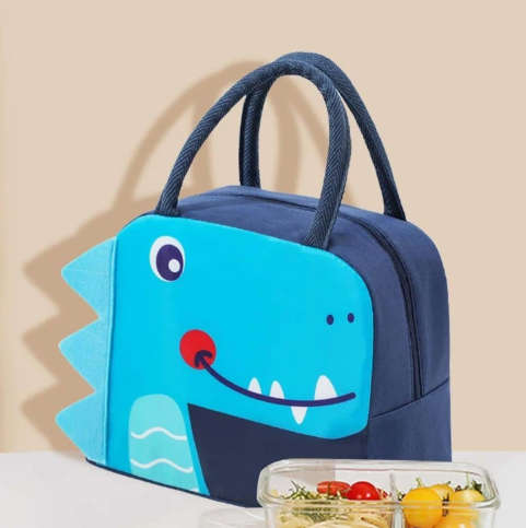 Kids Insulated Lunch Bag Reusable Insulated Lunch Box Thermal Bags - Dino Design