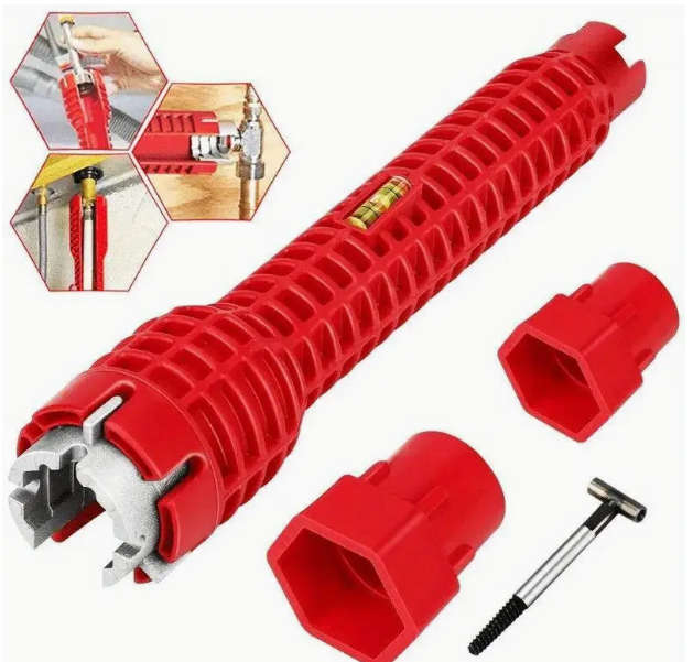 8 In 1 Bathroom Wrench Set Faucet And Sink Installation Multifunctional Angle Valve Tool
