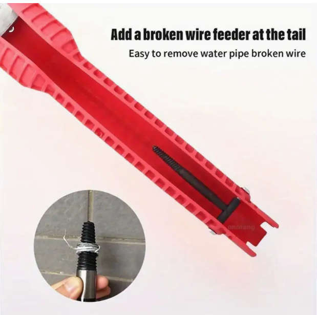 8 In 1 Bathroom Wrench Set Faucet And Sink Installation Multifunctional Angle Valve Tool