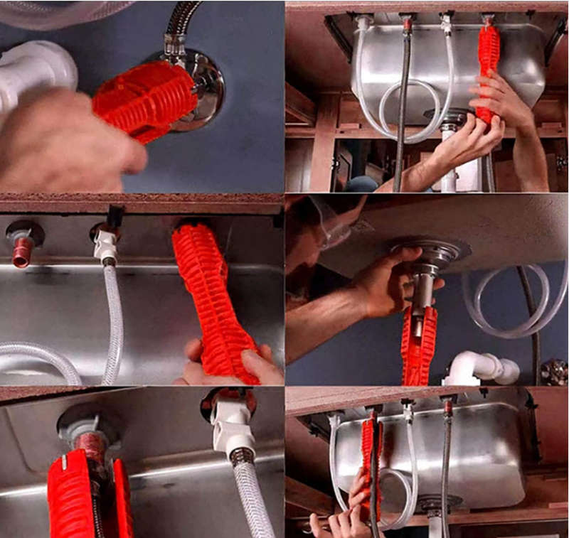 8 In 1 Bathroom Wrench Set Faucet And Sink Installation Multifunctional Angle Valve Tool