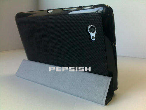 NEW Ultra Slim Smart Flip Case Cover Stand For Samsung Galaxy Tab 7" PLUS P6200 P6210 Black