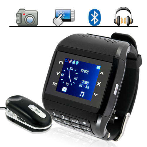 Jaguar - Quad Band Touchscreen Mobile Phone Watch + Keypad