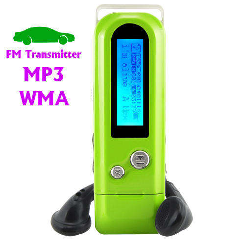 MP3 Player and 4GB Flash Drive with FM Transmitter + Car Kit