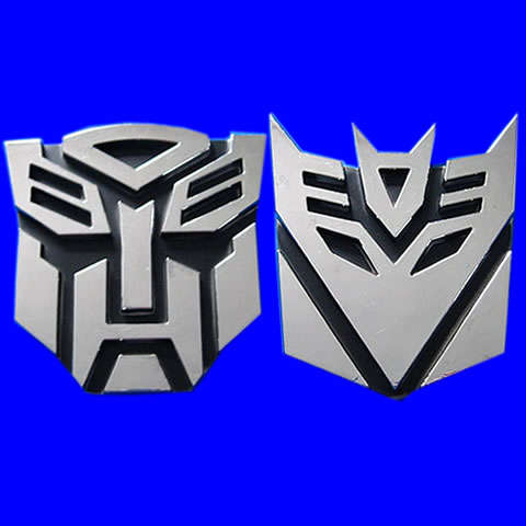 3D Transformers Autobot Decepticon Emblem Car Sticker   FREE SHIPPING