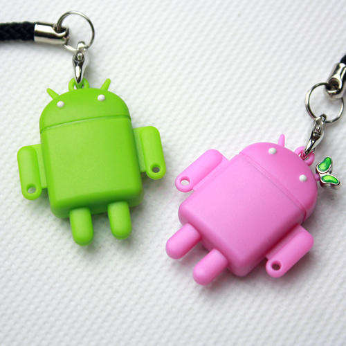 *FREE SHIPPING*     Cute Android Robot Strap with Micro SD/TF Card Reader for Cellphone Smartphone