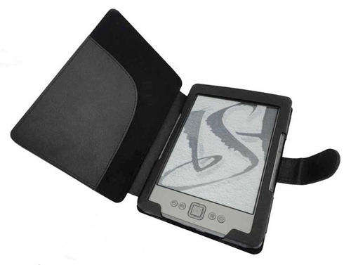 PU Leather Cover Case for Amazon Kindle 4 Kindle e-book Reader  + Screen Protector  Black