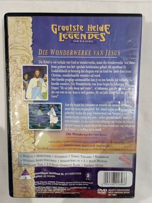 Die Wonderwerke van Jesus: Grootste legendes van die Bybel [Afrikaanse dvd]