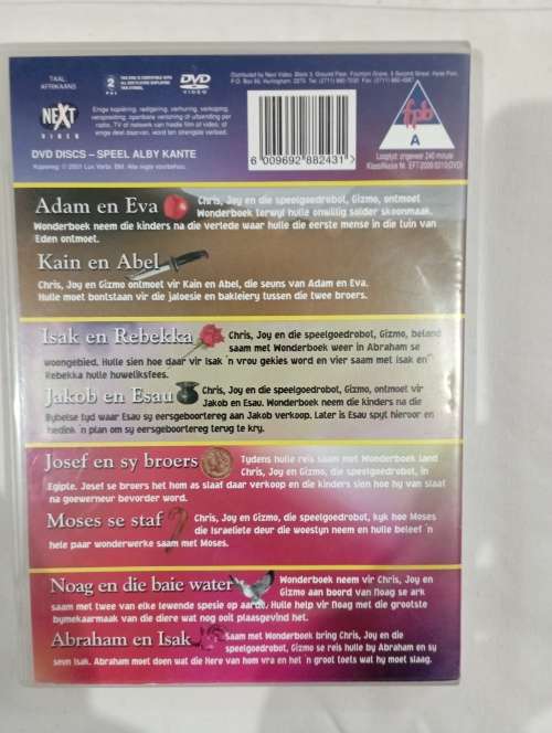 Bybelstories: Adam & Eva / Kain & Abel / Isak & Rebekka / Jakob & Esau / Josef / Moses / Noag