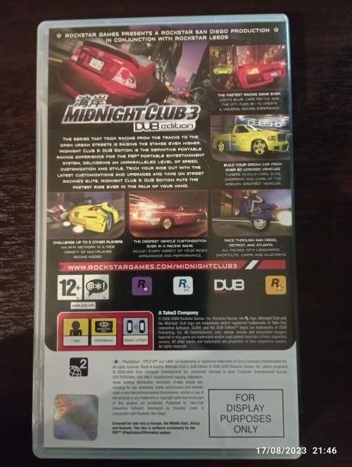Midnight Club 3: DUB Edition [PSP] ***Casing with cover sleeve and booklet ONLY***