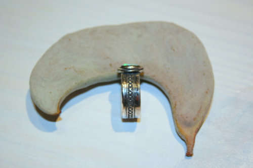 Blue opal Sterling Silver ring