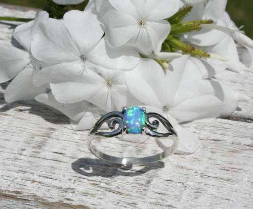 On Sale! R199 only!!! Handmade solid 925 Sterling Silver and Opal ring