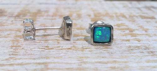 925 Sterling Silver &  OPAL Earrings
