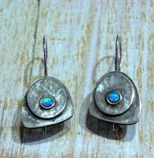 silver earrings