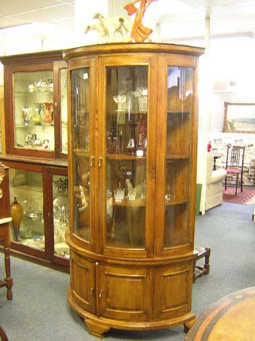 DISPLAY CABINET , BOW FRONT