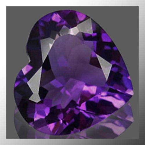 19.75ct MAGICAL DEEP PURPLE HEART AMETHYST