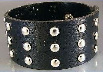 GO GAGA ~ JEWELLERY ~ **STUDDED LEATHER WRISTBAND**