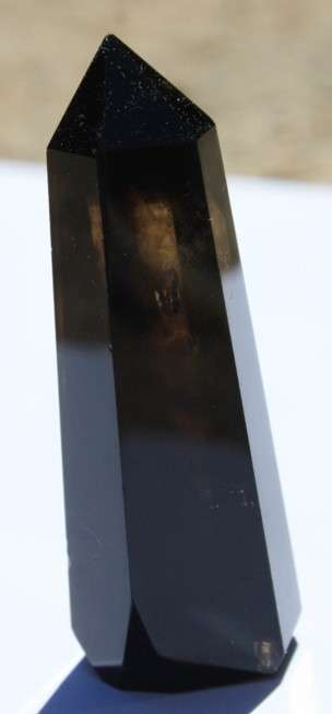 *GaGa Esoterica *    Magickal Deep Dark Smokey Quartz Point 6cm