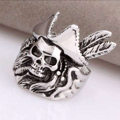 Pirate skull Stainless Steel Biker Ring
