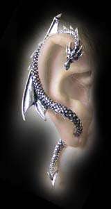 ** ALCHEMY GOTHIC UK **   **THE DRAGONS LURE EARRING ** (IMPORTED)