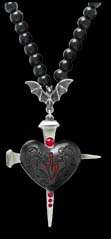 ** ALCHEMY GOTHIC UK **   **HEART OF DARKNESS NECKLACE** (IMPORTED)