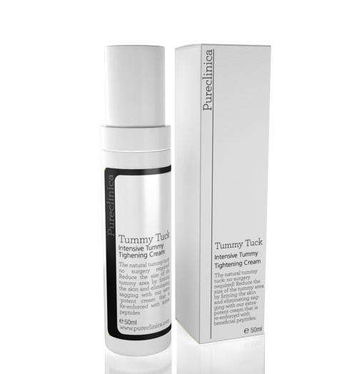 Pureclinica Tummy Tuck Effective Stomach Toning and Firming Cream 50ml - No Surgery - Lose Inches