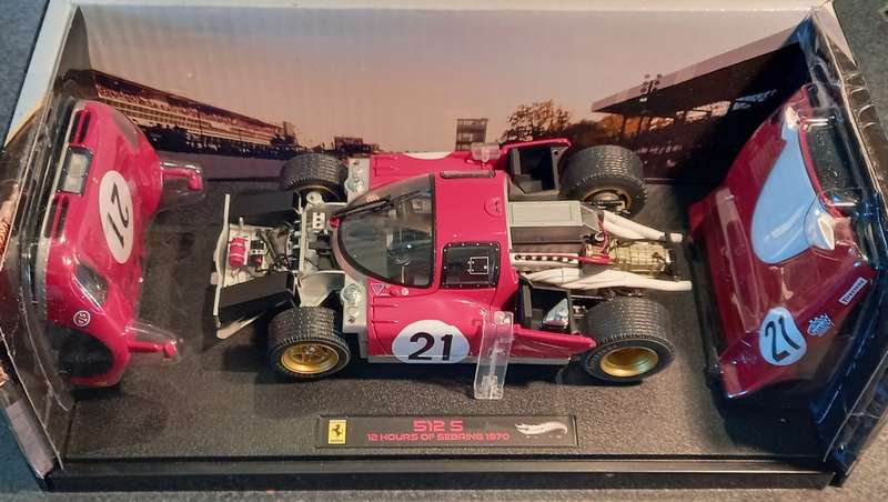 Ferrari 512S - 1970 Sebring 12 hr winner - Hotwheels Elite Limited Edition 1/18