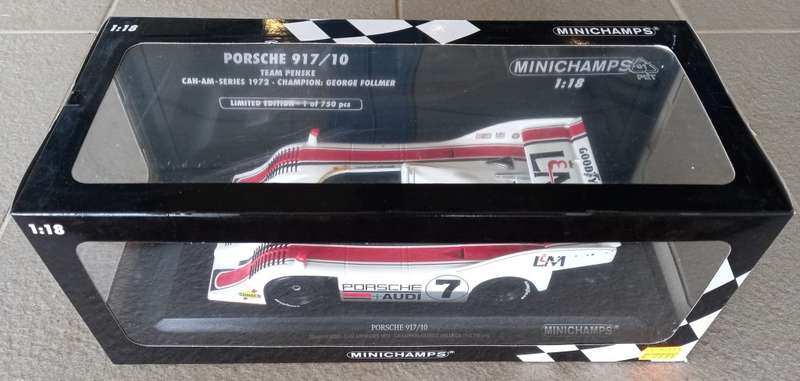 Minichamps Porsche 917/10 - Limited Edition - CanAm Champions 1972 -  George Follmer