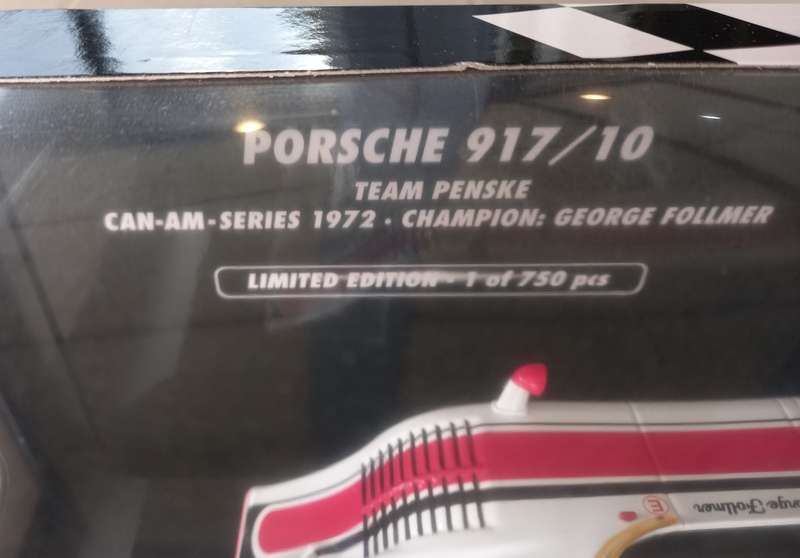 Minichamps Porsche 917/10 - Limited Edition - CanAm Champions 1972 -  George Follmer