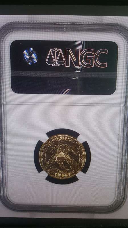 1881 USA - GOLD $5 - NGC GRADED AU DETAILS