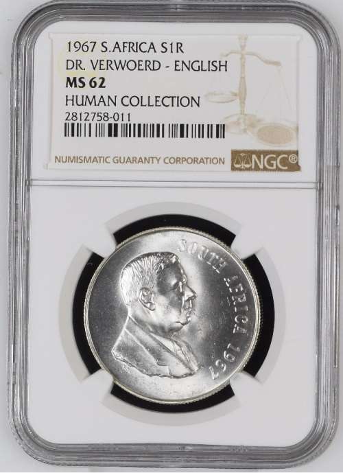 1967 ENGLISH S.AFRICA S1R - MS62