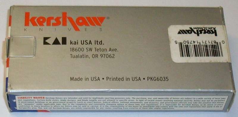 Kershaw Stainless Steel Sandvik 11 Folding Knife 1475 Nov 04 - Discontinued Rare