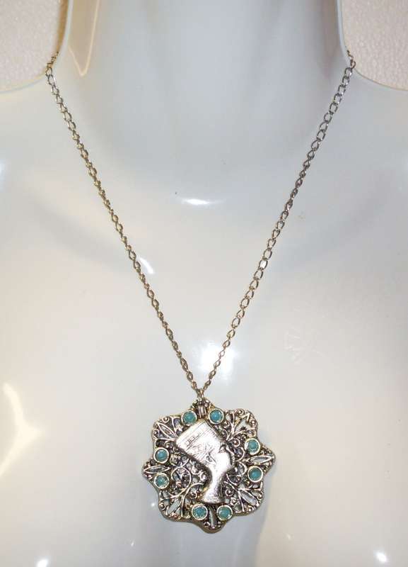 Vintage - Egyptian Pendant and Chain - made in Egypt