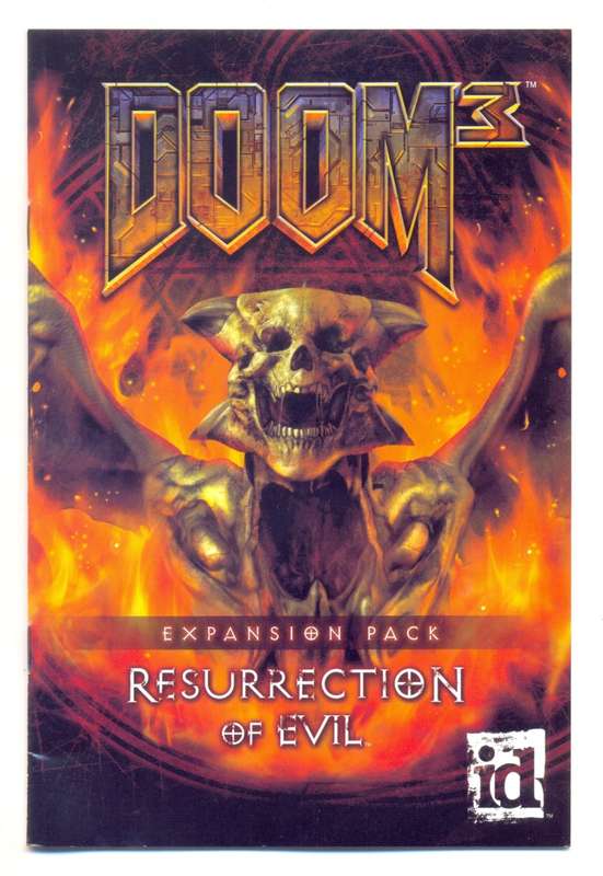 PC CD-ROM - by id ( Activision ) - DOOM 3 - Resurrection of Evil - Expansion Pack - Rating 18+