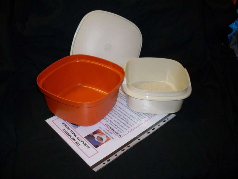 Vintage - Tupperware - Original MULTI SERVER - STEAMER - Rice, Pasta Cooker etc, with Instructions