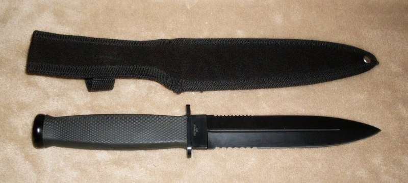 DOW Knife -Double Edge Blade with Sheath - Unused