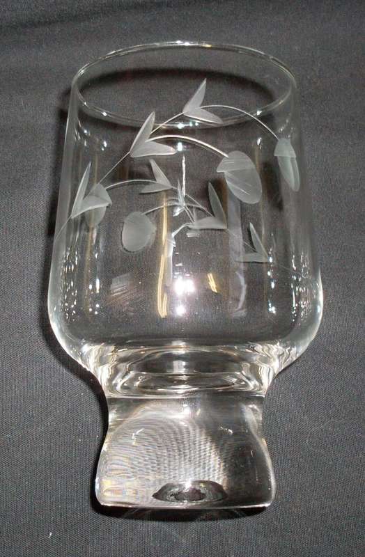 Vintage - 1980 - Set of 6 Ruby Cut Drinking Glasses ..................................